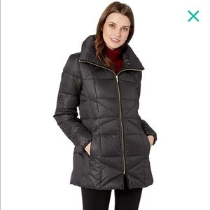 Cole Haan Sateen Down Stand Collar Coat Women Coat